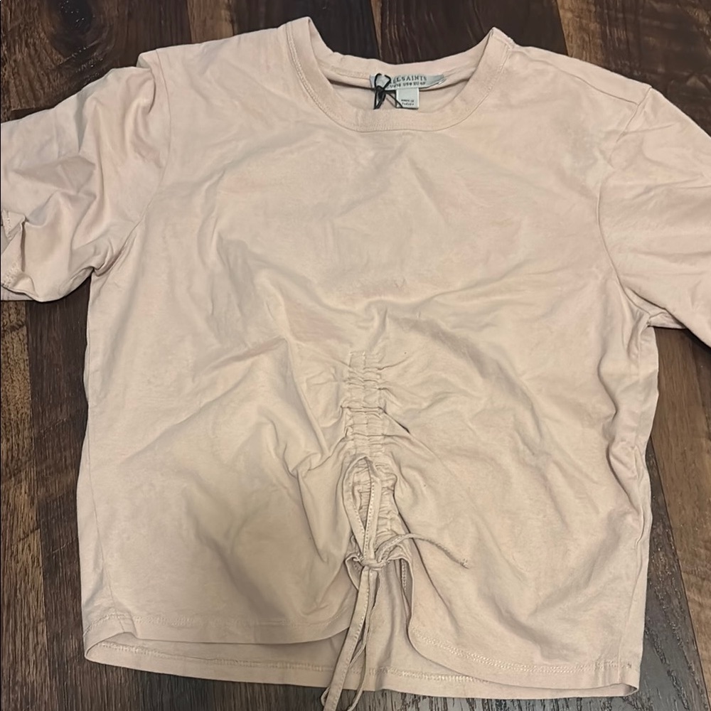 Pink Ruched T-Shirt